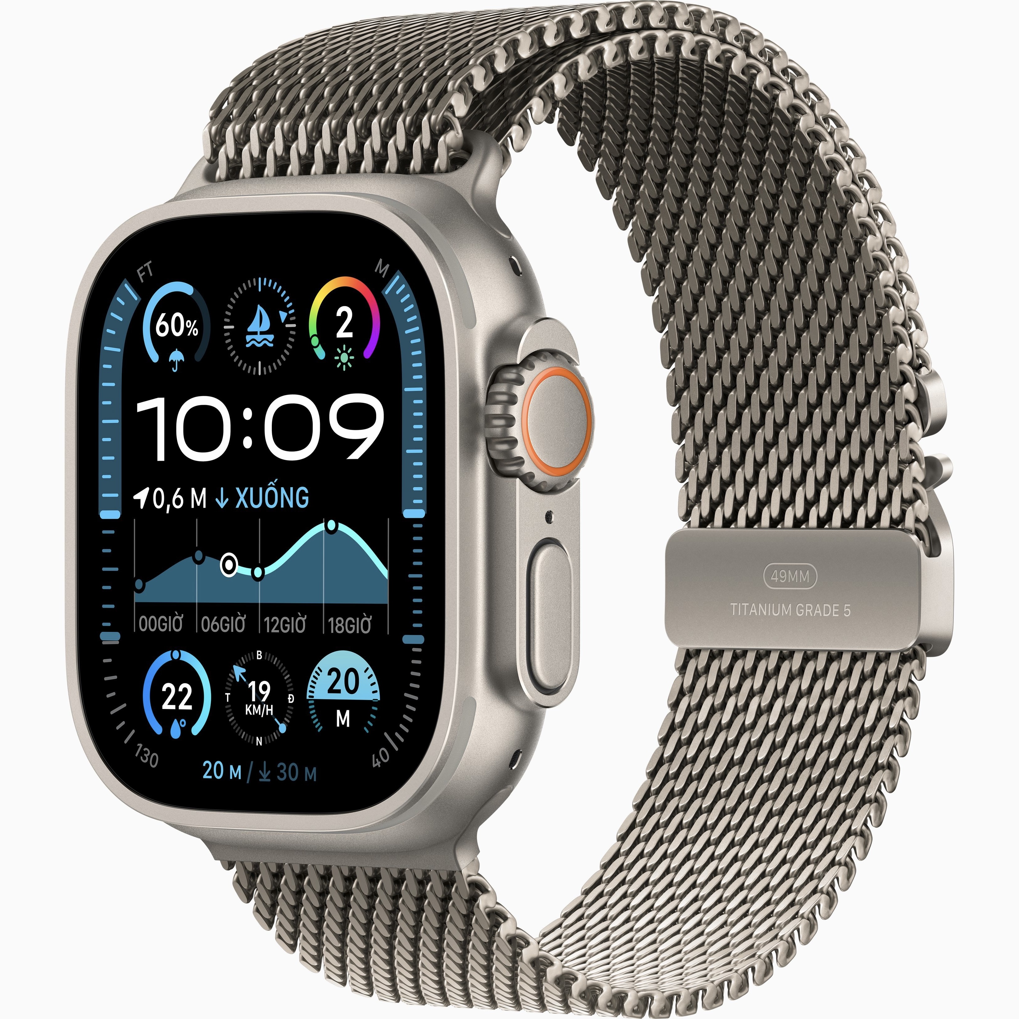 Ultra 2 Titan Tự Nhiên Dây Milan