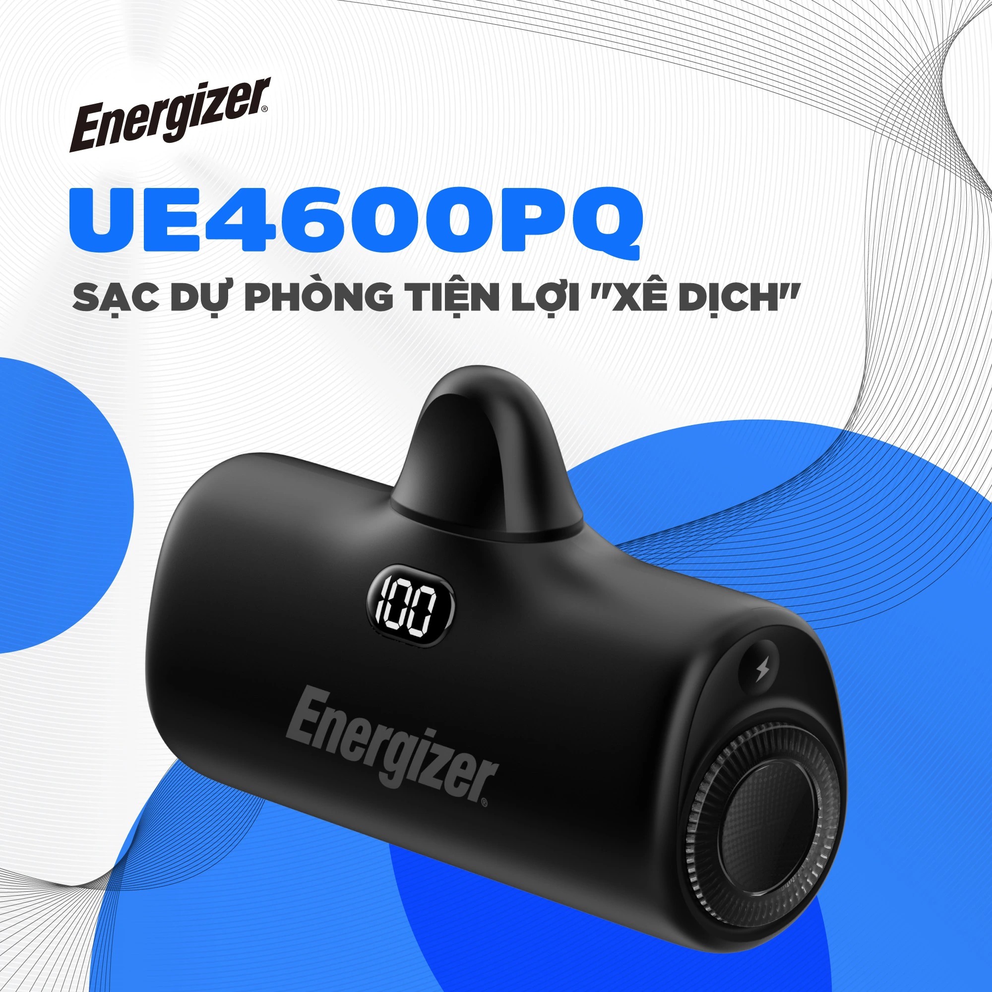 Pin sạc dự phòng Energizer 4,600mAh - UE4600PQBK