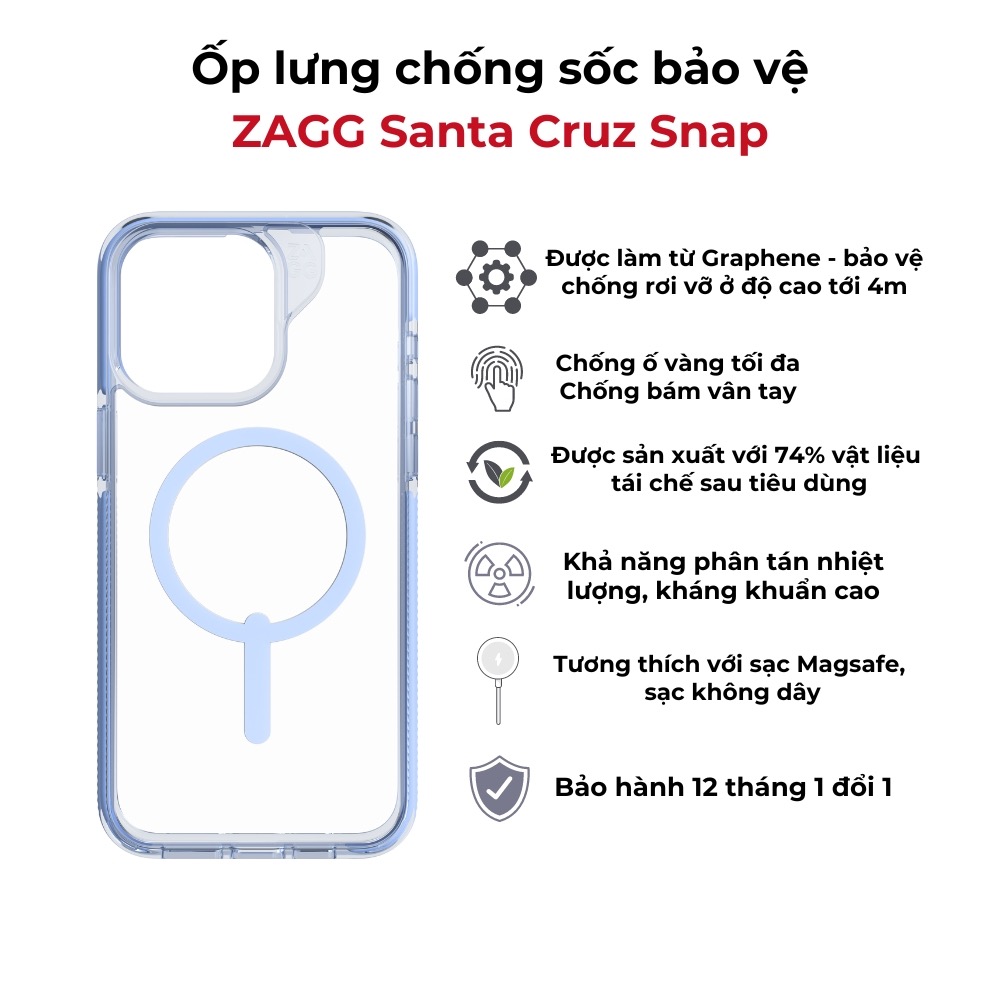 Ốp lưng ZAGG Santa Cruz Snap