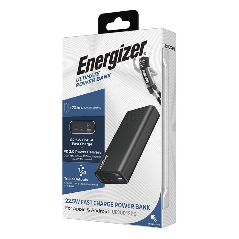Pin sạc dự phòng Energizer 20,000mAh - UE20012PQ
